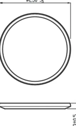 Philips Baderomsbelysning Tak|Kjøkkenbelysning Tak<superslim taklampe 25 cm 15W 4000 IP44 Kelvin 3-step dim -