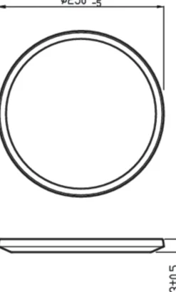 Philips Taklamper Ute|Utendørs Downlights<superslim utendørs taklampe 25 cm 15W 2700 kelvin 3-step-dim