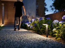 Philips Solcellebelysning|Pullert<Tyla pullert 1,2W 3000 Kelvin IP44 solcelledrevet med dag/natt og bevegelses sensor