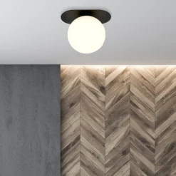 Emibig Kjøkkenbelysning Tak|Taklamper / Takplafonder<Plaza taklampe 1 lys - Svart/Opal