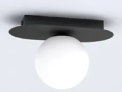 Emibig Kjøkkenbelysning Tak|Taklamper / Takplafonder<Plaza taklampe 1 lys - Svart/Opal