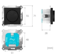 Plejd Dimmere|Dimmere<dimmer LED trådløs Bluetooth, 1-2 pol, 300VA -