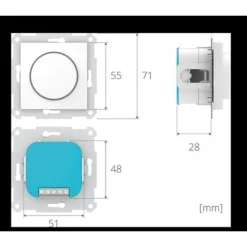 Plejd Dimmere|Dimmere<RTR-01 EW Adapter vri passer med polar ramme Elko