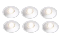 Plejd Lightup-Pris|Plejd<smart lavtbyggende spot / downlight 2200-4000K IP44 8W RA90 - 6 pakning