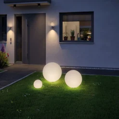 Paulmann Plug & Shine System<Plug & Shine Globe 20 cm 2,8W 3000 Kelvin IP67 - Med jordspyd