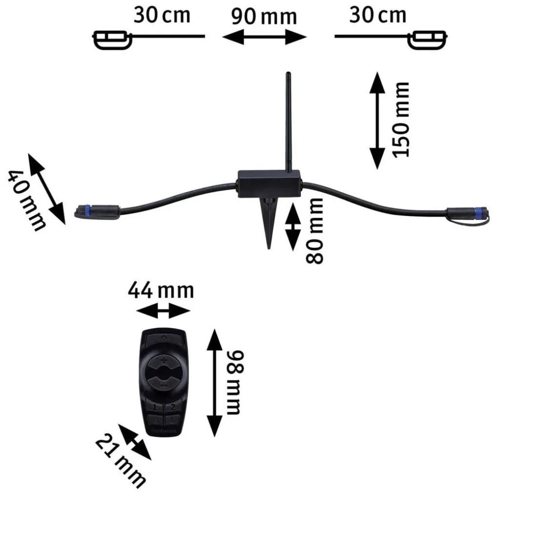 Paulmann Plug & Shine System<Plug & Shine Kontroller - Med fjernkontroll