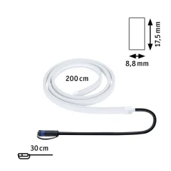 Paulmann Plug & Shine System<Plug & Shine LED Strips 2 meter 12W 3000 Kelvin IP68