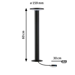 Paulmann Plug & Shine System|Pullert<Plug & Shine Plate pullert IP44 60 cm 7W 2200 Kelvin - 24 Volt