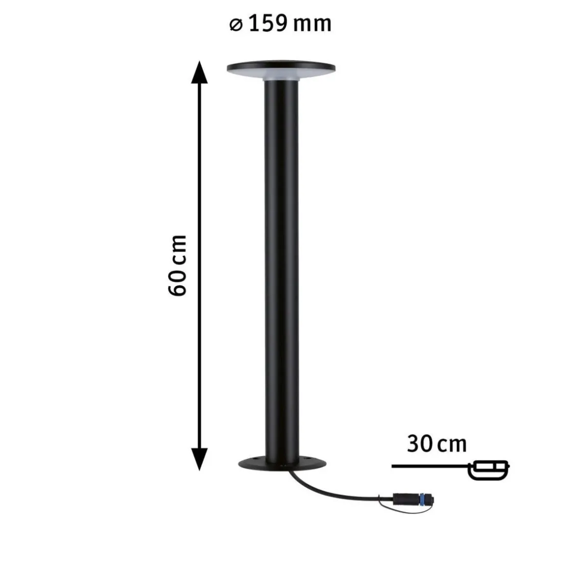 Paulmann Plug & Shine System|Pullert<Plug & Shine Plate pullert IP44 60 cm 7W 2200 Kelvin - 24 Volt