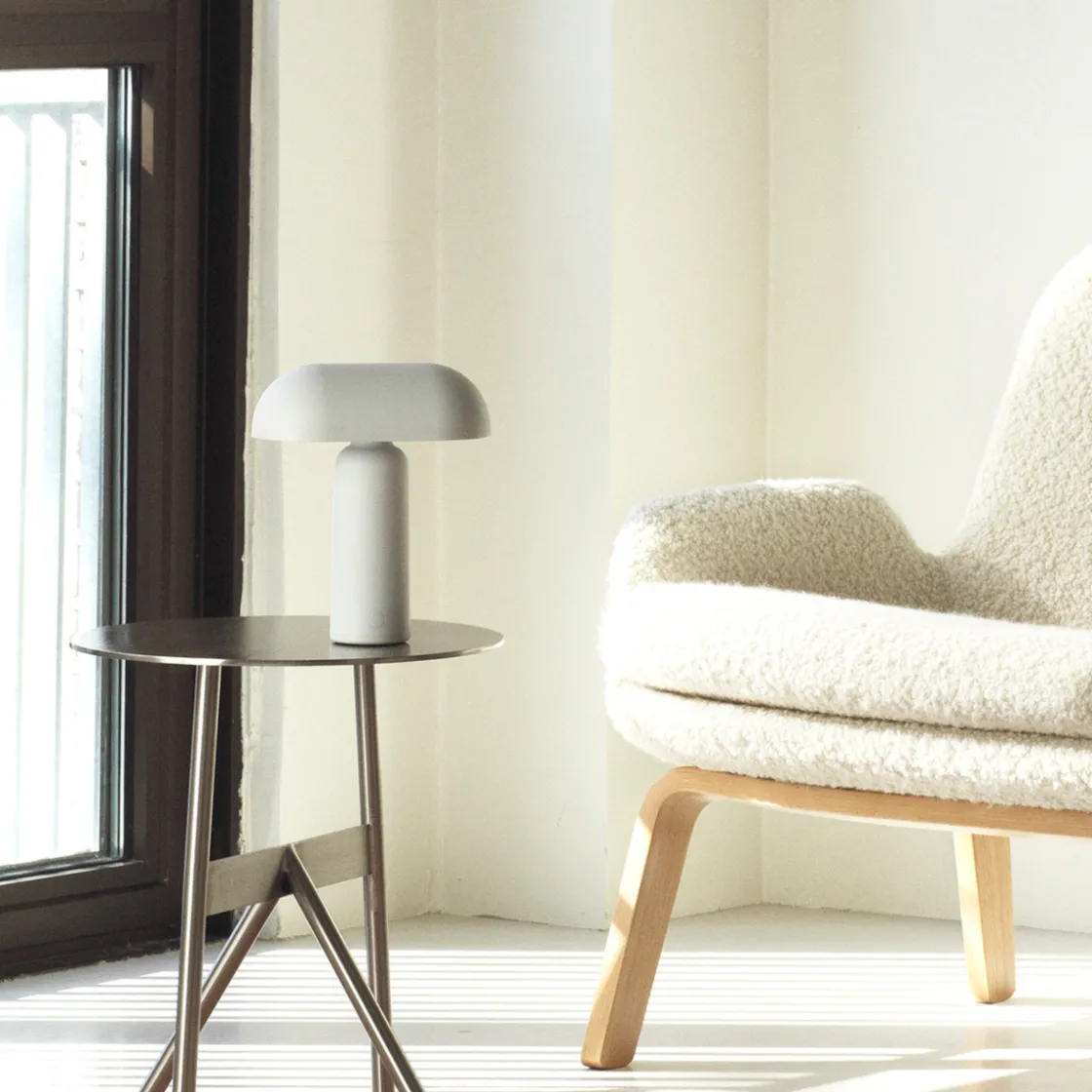 Normann Copenhagen Oppladbare Bordlamper<Porta bordlampe - Grå