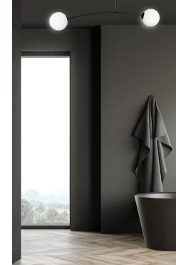 Emibig Kjøkkenbelysning Tak|Taklamper / Takplafonder<Pregos taklampe 2 lys - Svart/Opal