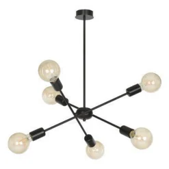 Emibig Kjøkkenbelysning Tak|Takpendler<Proton takpendel 6 lys - Svart