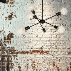 Emibig Kjøkkenbelysning Tak|Takpendler<Proton takpendel 6 lys - Svart