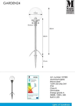 Marksløjd Garden 24 System<Pullert 3w 60cm - Garden 24 -