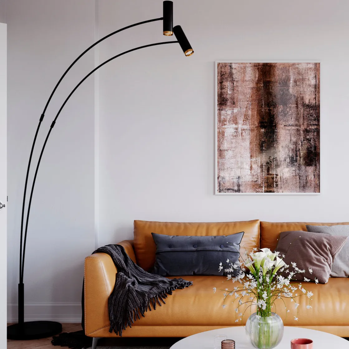 By Rydens Interiørlamper Gulv<Puls gulvlampe 2 lys