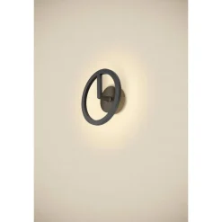Slv Utelamper Til Kystområder|Utelamper - Veggskjold / Plafond<Q-ring 27 cm vegglampe utendørs 10W 3000 kelvin IP65 - dimbar