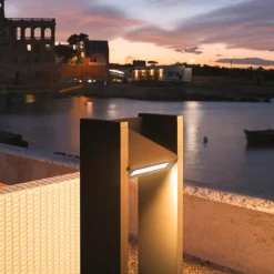 Slv Pullert<Quad pullert 90 cm IP65 3000 Kelvin 18W