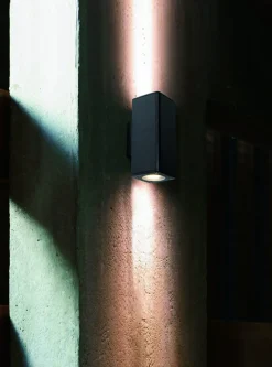 NorDesign Utelamper Til Kystområder|Utelamper Med Opp/Ned Lys<Quadro K2 vegglampe utendørs opp/ned IP54 - grå