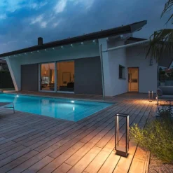 Slv Pullert<Quadrulo pullert 53 cm IP55 7W 3000 Kelvin