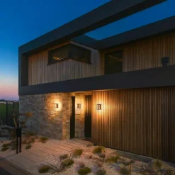 Slv Utelamper - Veggskjold / Plafond<Quadrulo vegglampe utendørs 7,4W 3000 Kelvin IP55