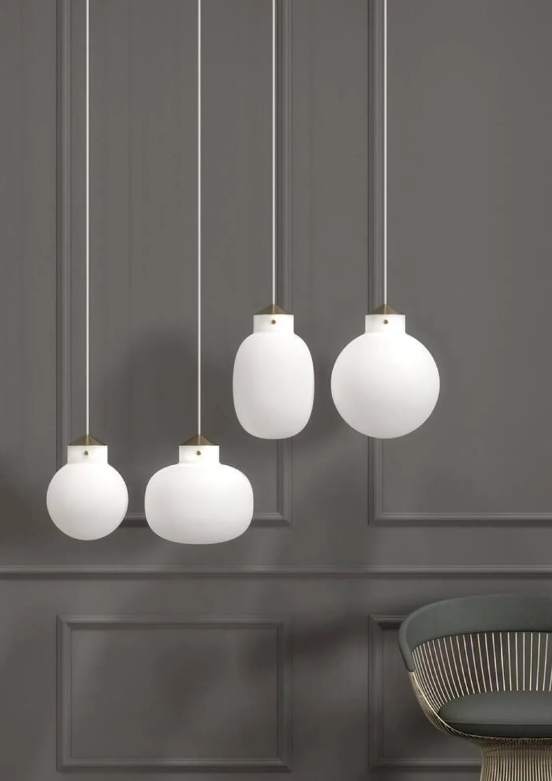 DFTP Kjøkkenbelysning Tak|Takpendler<Raito takpendel 22 oval - Opal