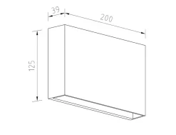 NorDesign Utelamper Med Opp/Ned Lys<Rapido K1 vegglampe utendørs ned IP65 7W LED 3000K Dimbar -
