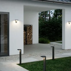 Nordlux Solcellebelysning|Utelamper Med Opp/Ned Lys<Rica Square vegglampe solcelle med bevegelsessensor -