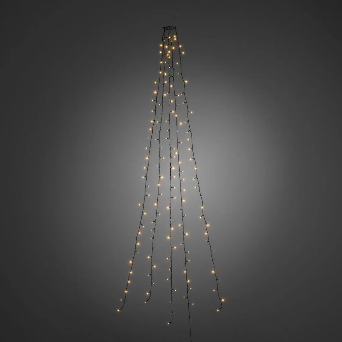 Konstsmide Juletrelys Inne<Ring slynge for juletre 5x50 LED 300 cm -