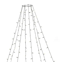 Konstsmide Juletrelys & Lysslynger<Ringslynge 2,4 meter Firefly 8 x 30 LED - Frostet