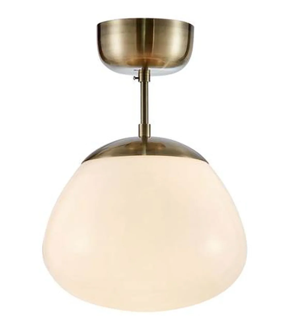 Marksløjd Kjøkkenbelysning Tak|Takpendler<Rise taklampe - Antikk messing/Opal hvit - Messing / Opal