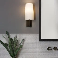 Astro Lighting Baderomsbelysning Vegg<Riva 350 vegglampe baderom IP44 med glass skjerm