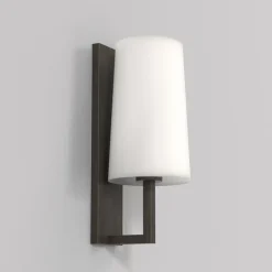 Astro Lighting Baderomsbelysning Vegg<Riva 350 vegglampe baderom IP44 med glass skjerm