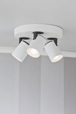 Aneta Lighting Kjøkkenbelysning Tak|Spotter & Skinner<Rollo rund taklampe 3 spotter - Hvit/Svart