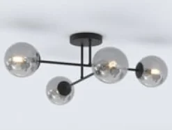 Emibig Kjøkkenbelysning Tak|Taklamper / Takplafonder<Roma taklampe 4-lys - Svart/Røykfarget