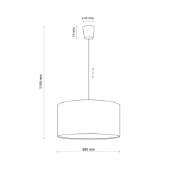 TK Lighting Barneromsbelysning|Kjøkkenbelysning Tak<Rondo kids takpendel 38 cm