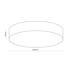TK Lighting Kjøkkenbelysning Tak|Taklamper / Takplafonder<Rondo taklampe 78 cm