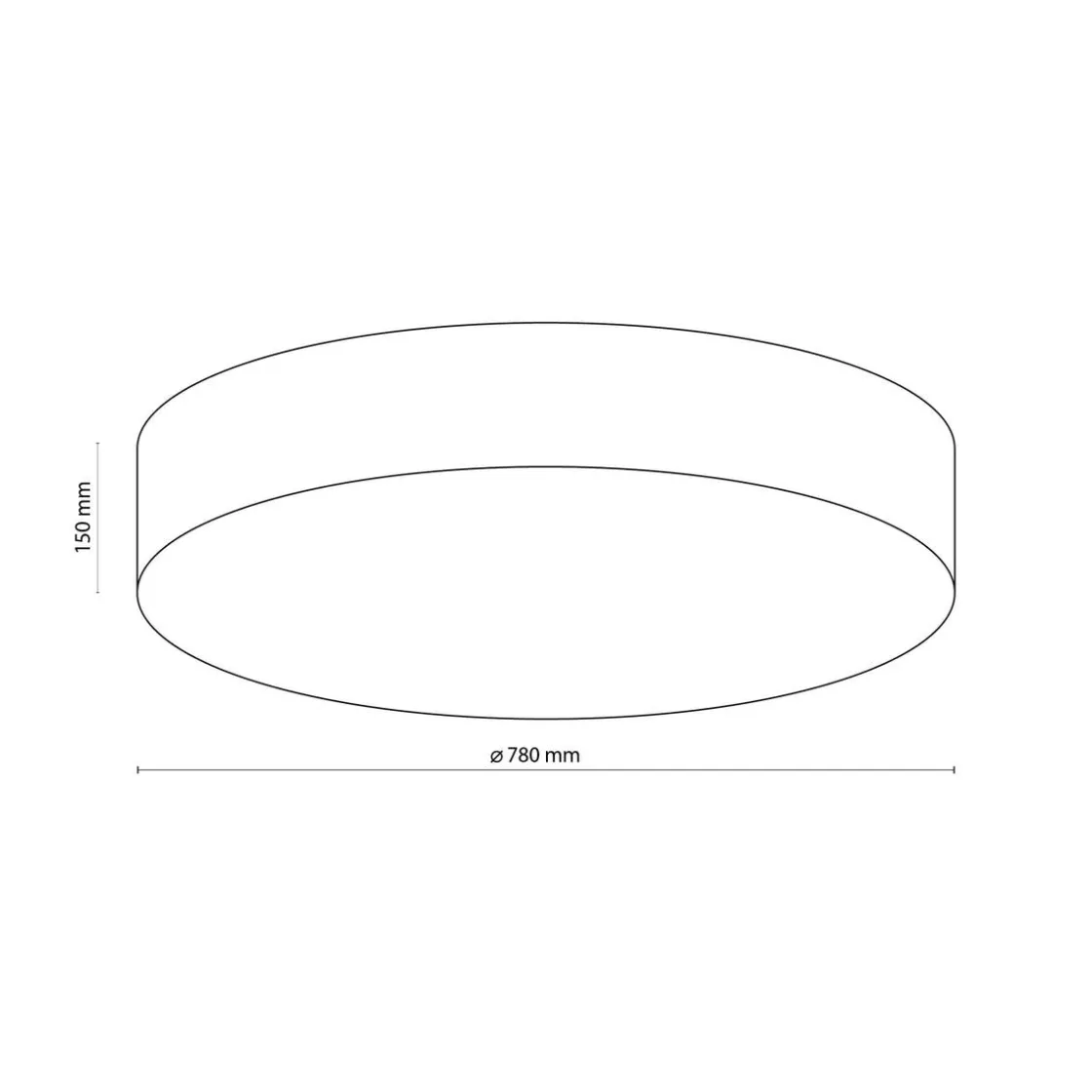 TK Lighting Kjøkkenbelysning Tak|Taklamper / Takplafonder<Rondo taklampe 78 cm