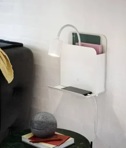 Nordlux Barneromsbelysning|Leselamper<Roomi vegglampe med hylle og USB