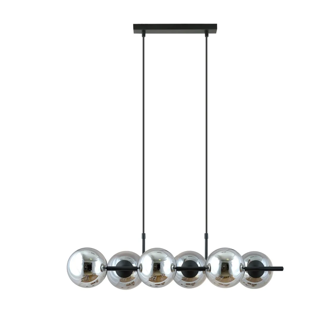 Emibig Kjøkkenbelysning Tak|Takpendler<Rory takpendel 6-lys - Svart/Røykfarget