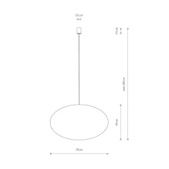 Nowodvorski Kjøkkenbelysning Tak|Takpendler<Rotting takpendel 79 cm