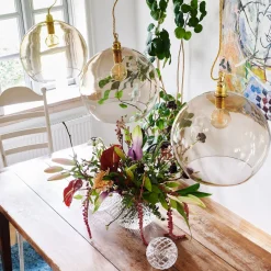 EBB & FLOW Kjøkkenbelysning Tak|Takpendler<Rowan takpendel 39 cm Kastanjebrun/gull