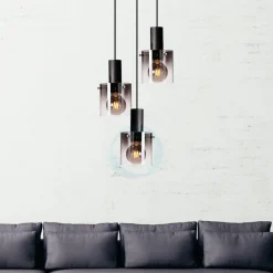 Ms - belysning Kjøkkenbelysning Tak|Takpendler<Roxy rondell 3 lys takpendel - farget glass