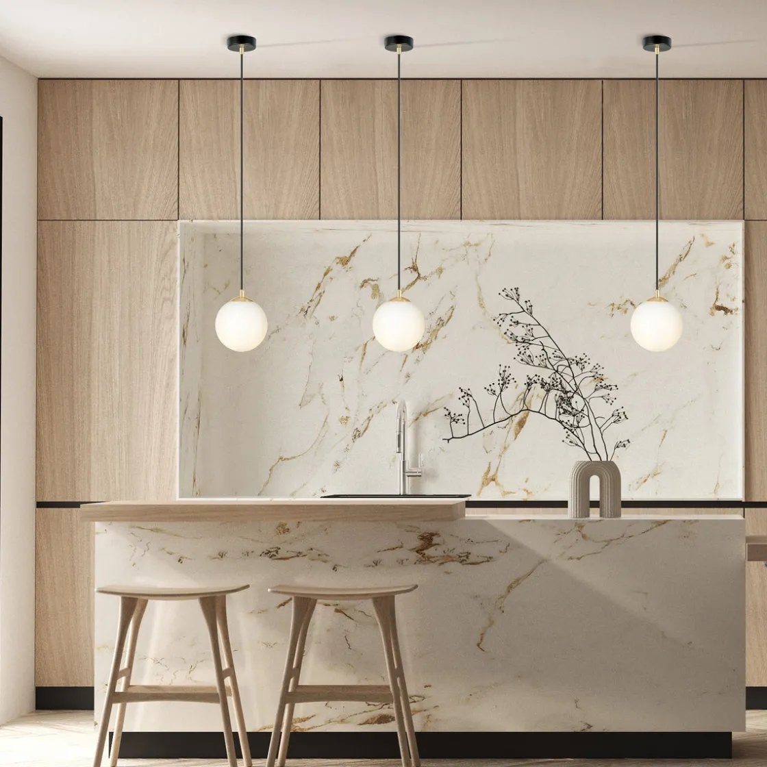 Emibig Kjøkkenbelysning Tak|Takpendler<Royal takpendel - Svart/Opal/Gullfarget