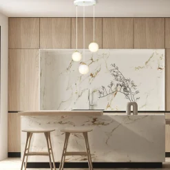 Emibig Kjøkkenbelysning Tak|Takpendler<Royal takpendel 3-lys - Hvit/Opal/Gullfarget