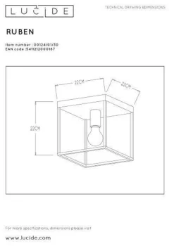 Lucide Kjøkkenbelysning Tak|Taklamper / Takplafonder<Ruben taklampe -