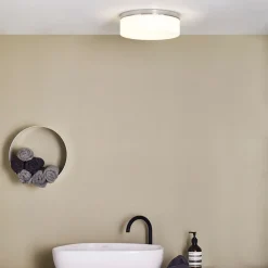 Astro Lighting Baderomsbelysning Tak|Kjøkkenbelysning Tak<Sabina 280 taklampe IP44 E27 - Polert krom/Opal