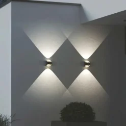 LOOM Design Utelamper Med Opp/Ned Lys|Baderomsbelysning Vegg<Saga vegglampe IP65 12W 3000K - Svart