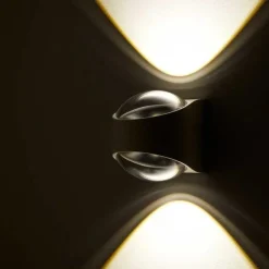 LOOM Design Utelamper Med Opp/Ned Lys|Baderomsbelysning Vegg<Saga vegglampe IP65 12W 3000K - Svart