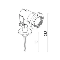 Norlys Lightup-Pris|Spot På Spyd<Sande spot 1592