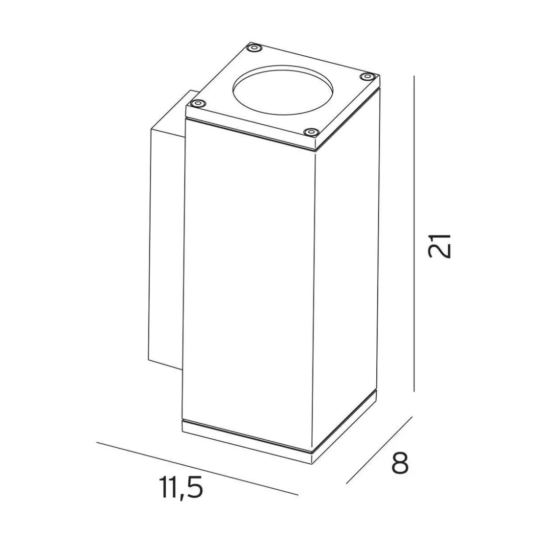 Norlys Lightup-Pris|Utelamper Med Opp/Ned Lys<Sandvik 1731 2X3,9W LED GU10